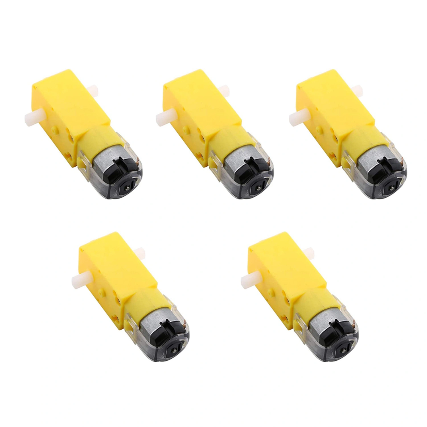 5pcs Gear Motor Dual Shaft TT Motor 3-12V TT Motor for Smart Car Robot