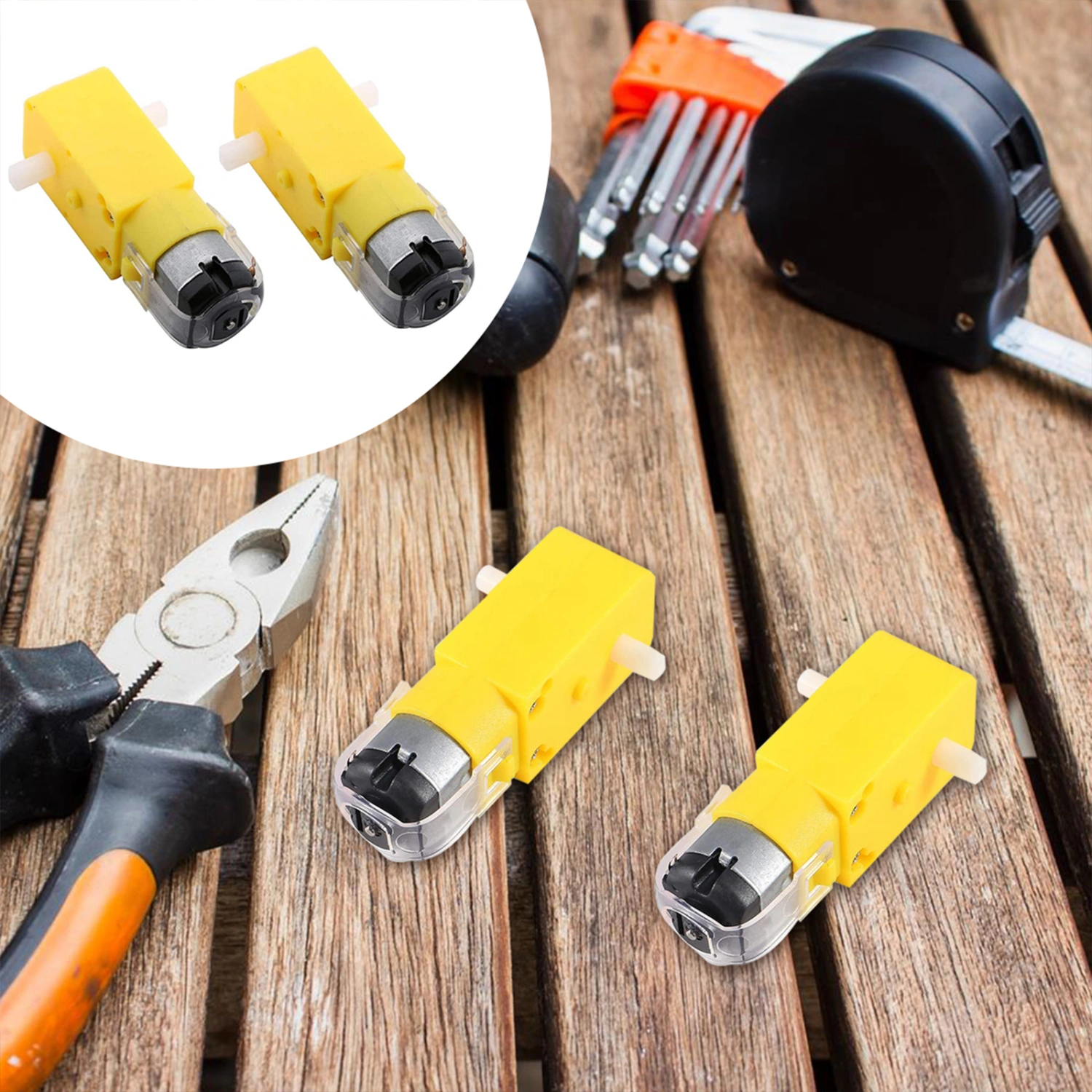5pcs Gear Motor Dual Shaft TT Motor 3-12V TT Motor for Smart Car Robot