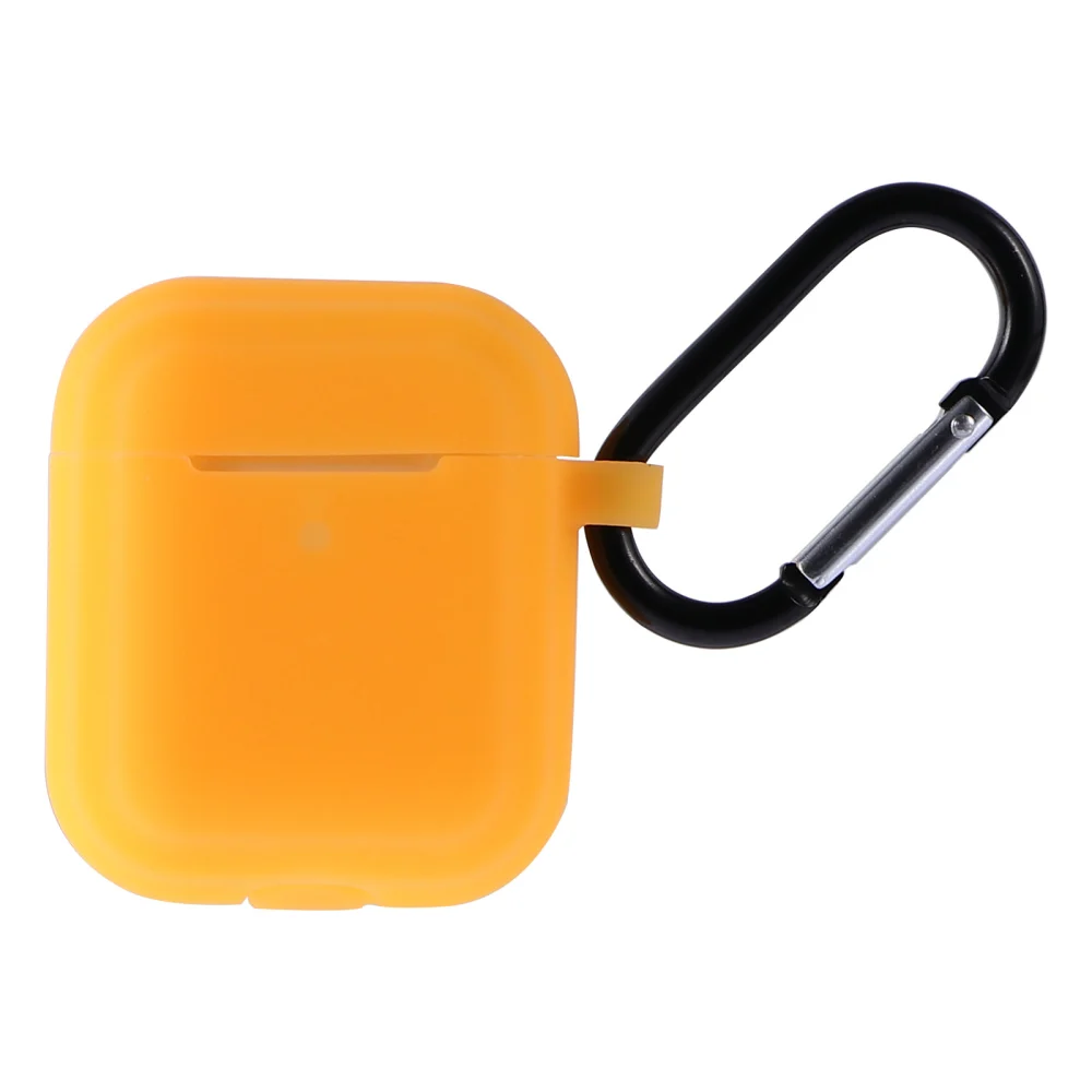 1 Pc Silicone Earphone Case Protective Cover Compatible for Airpods (Yellow)