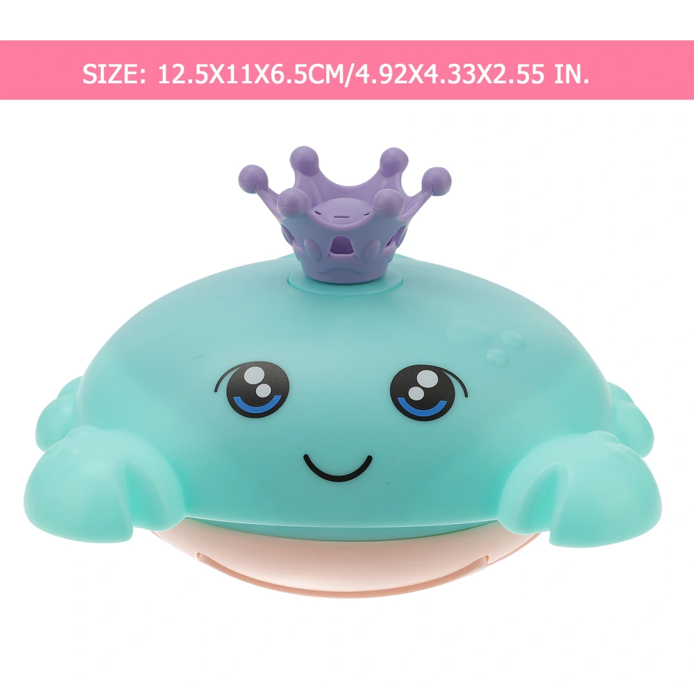 1 Set Electric Baby Bathing Toys Cartoon Crab Water Spray Toy Light Up Bath Toys without Battery