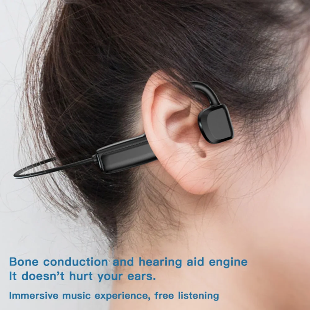 Bone Conduction Headset Wireless Ear-mounted Non-ear Sports Headset Earphone