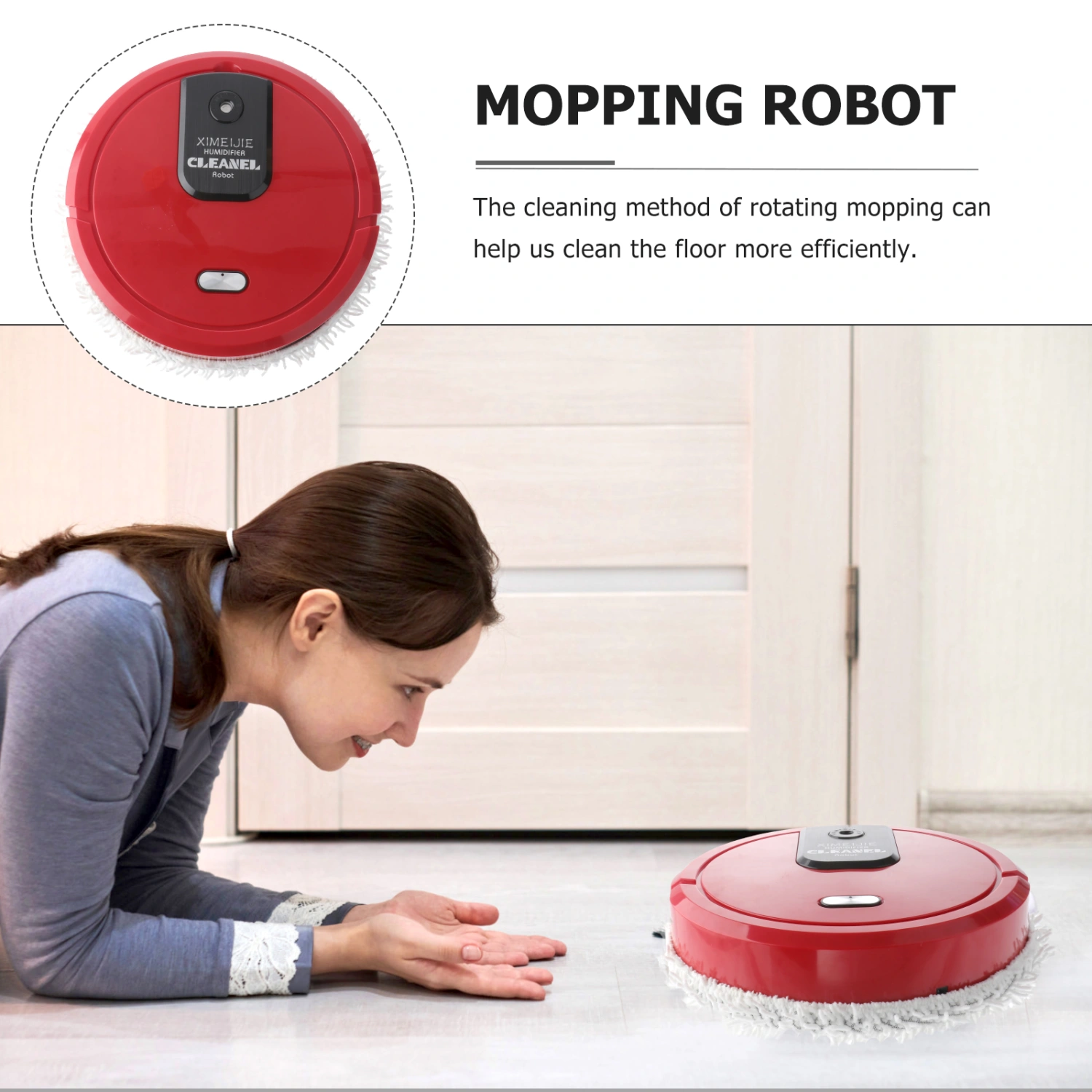Multifunctional Robot Vacuum Cleaner and Mopping Sweeper (Random Color)
