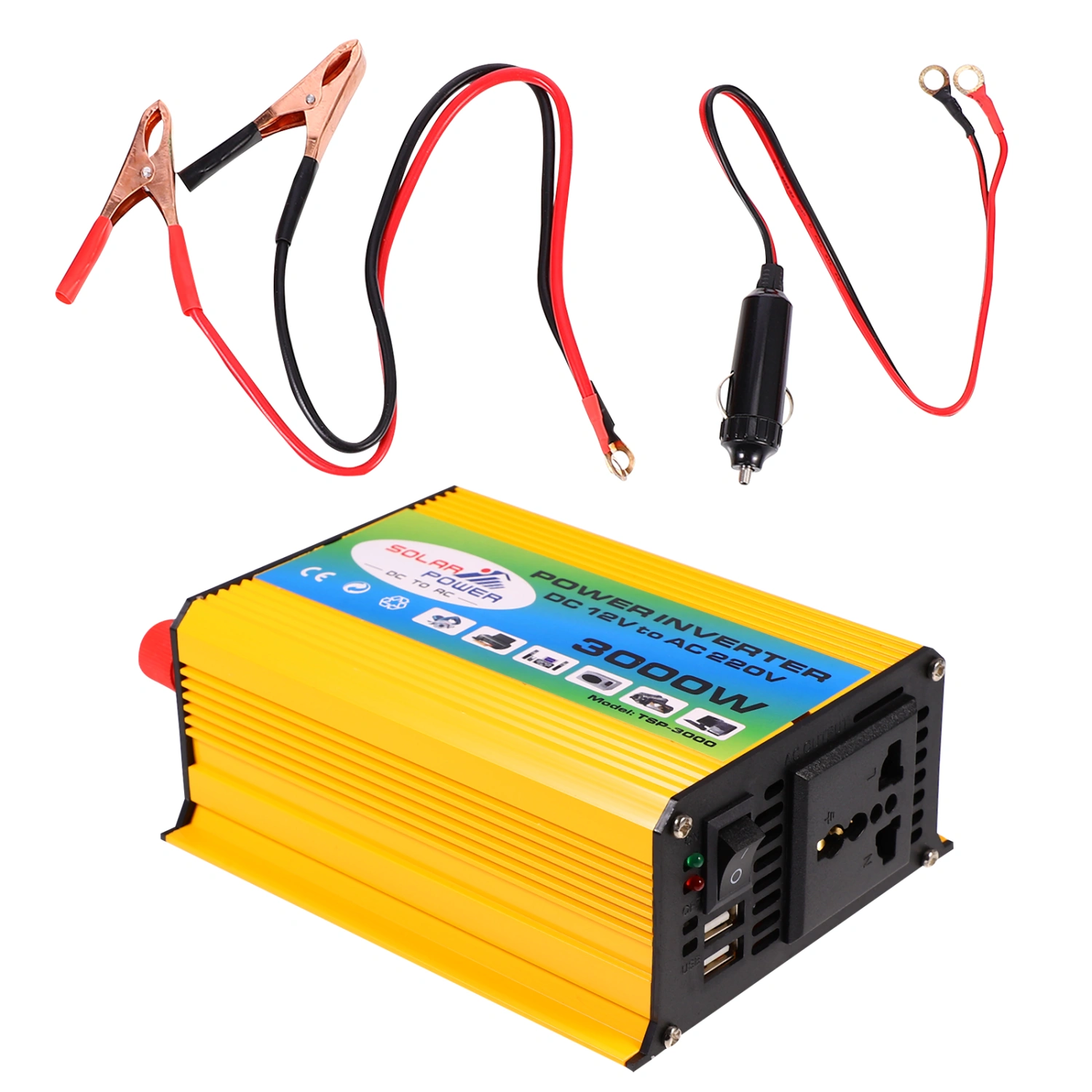 1 Set DC 12V to AC 220V 300W Power Inverter Automobile Car Converter Inverter