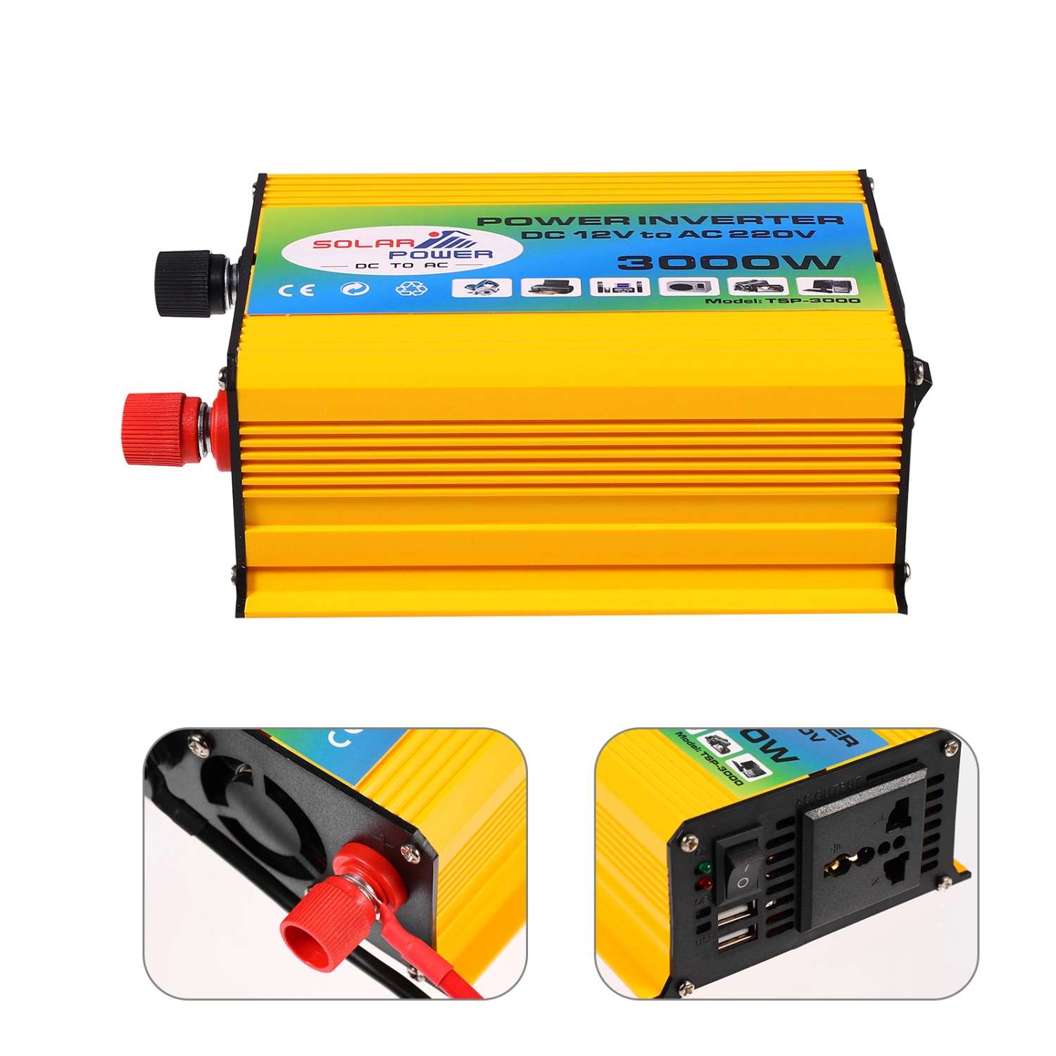 1 Set DC 12V to AC 220V 300W Power Inverter Automobile Car Converter Inverter