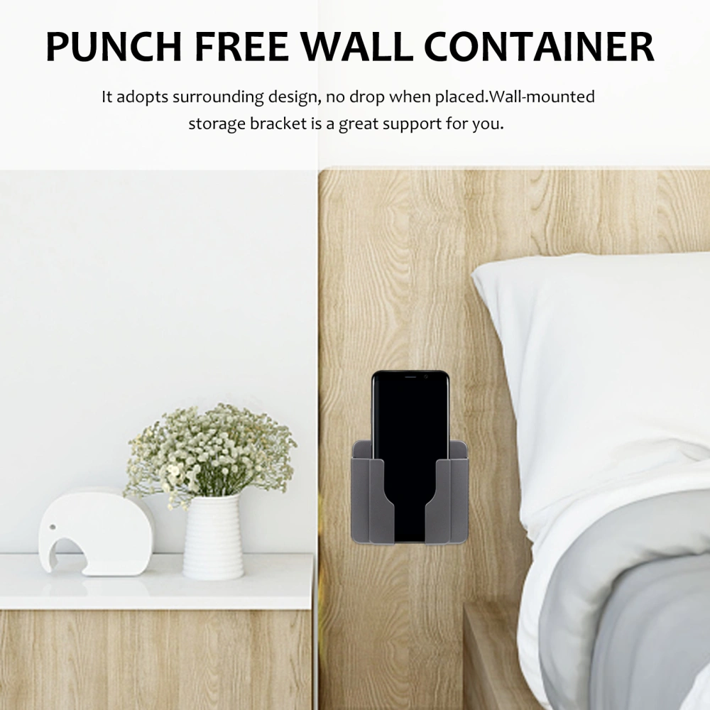 1Pc Creative Storage Bracket Punch Free Holder Home Wall-mounted Holder