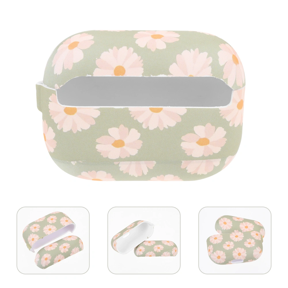 Adorable Marguerite Pattern Wireless Earphone Protective Shell Compatible for Airpods Pro 3