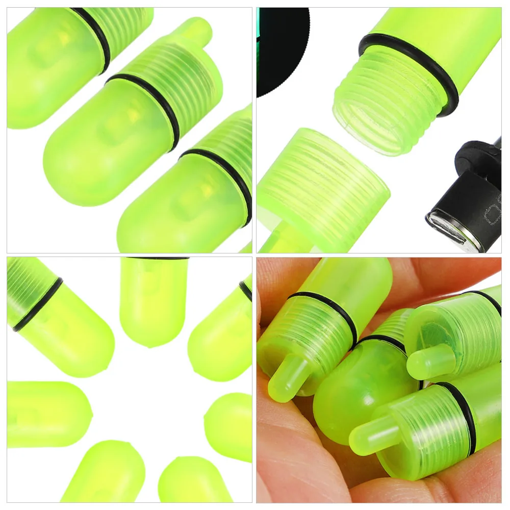 30pcs LED Light Night Float Fishing Rod Bite Alarm Night Fishing Bell Light