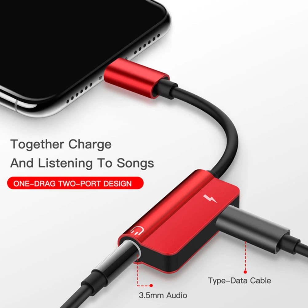 Type-C to 3.5mm Adapter 2-in-1 Headphone Professional Adapter Converter
