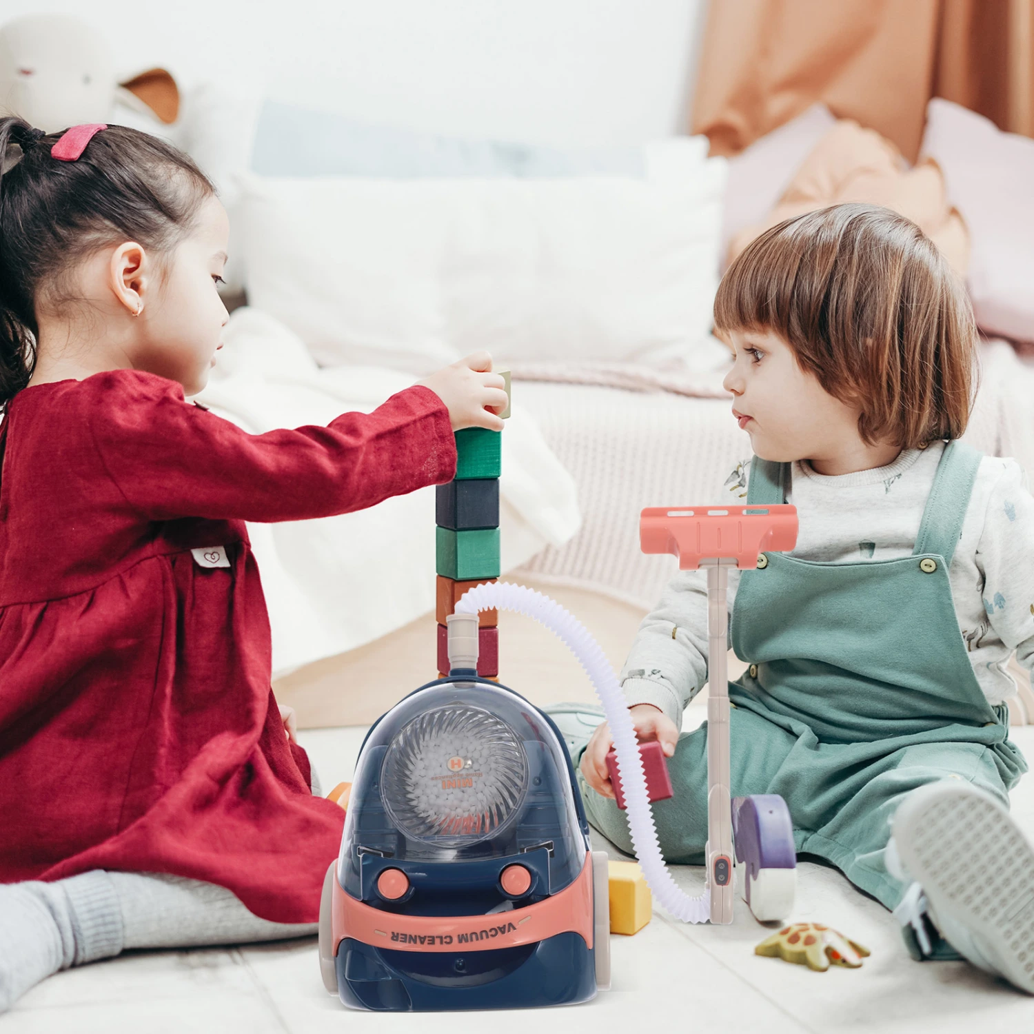 1Pc Children Kids Mini Home Appliances Simulation Vacuum Cleaner Plaything