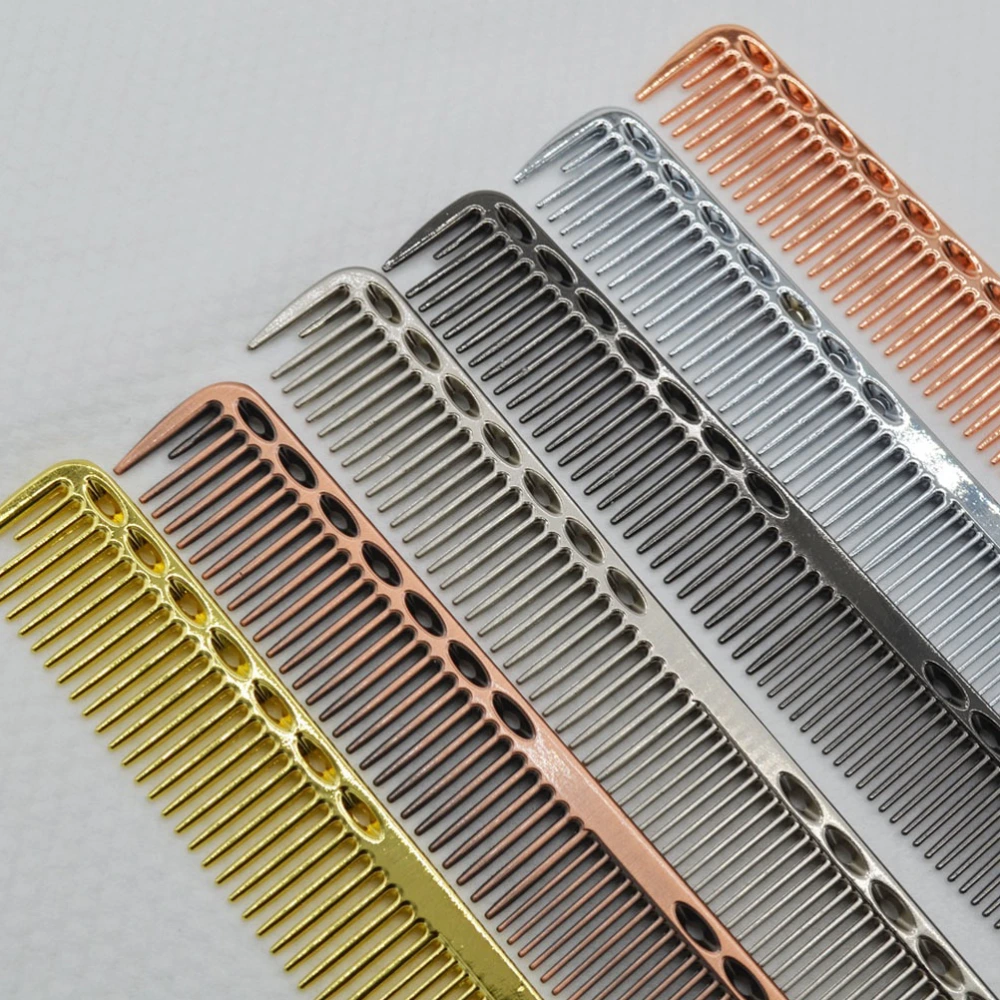 Barber Hair Salon Comb Special Hair Comb Hair Smoothing Comb Creative Hairdressing Comb Hair Accessory for Woman Girl (S Size, Golden)