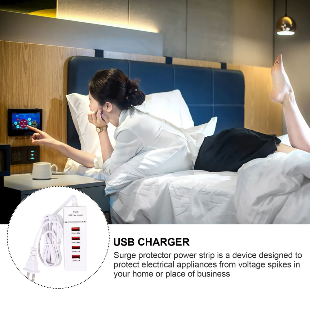 USB Charger Portable Fast Charger USB Charger Port Electrical Adapter US Plug