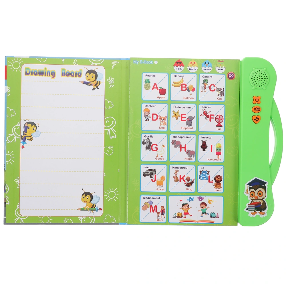 French English Learning Interactive Sound Book Preschool Busy Book Toddler Electronic Book