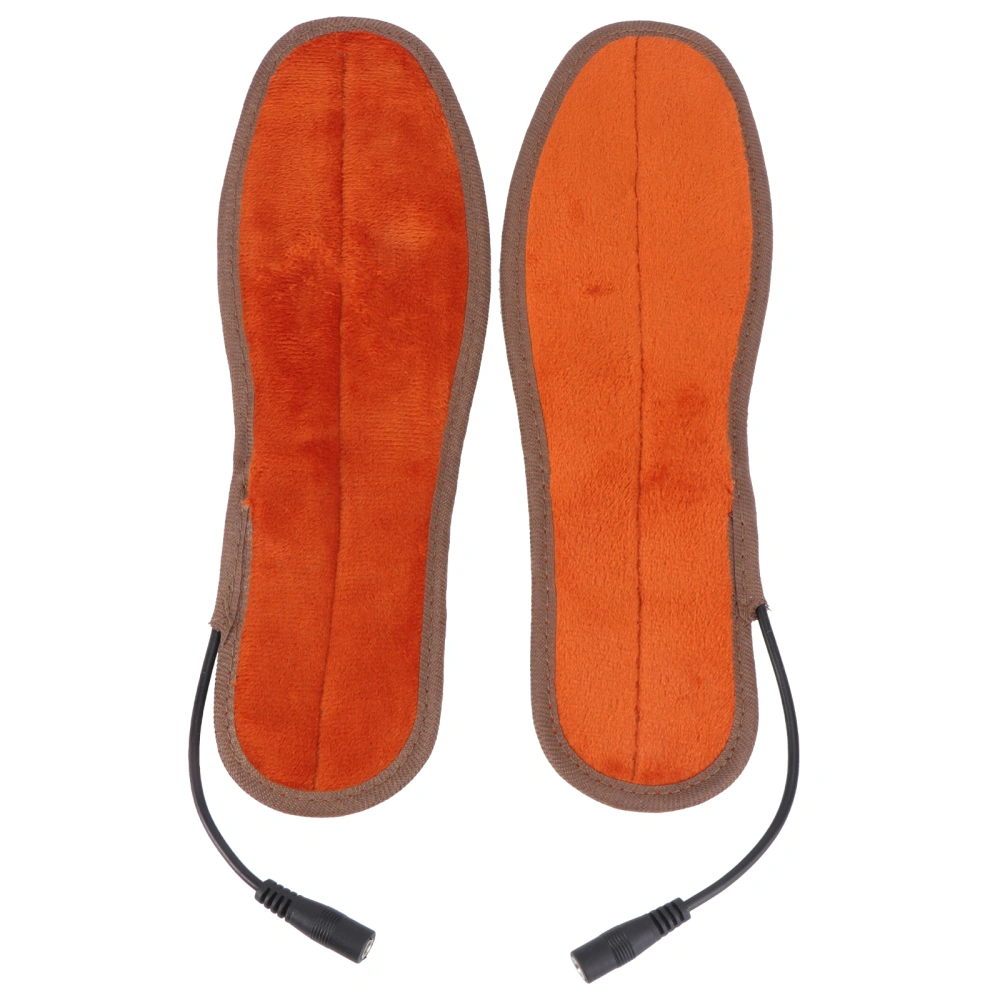 1 Pair USB Heated Insoles Rechargeable Warmer Shoes Heater Winter Warm Insole