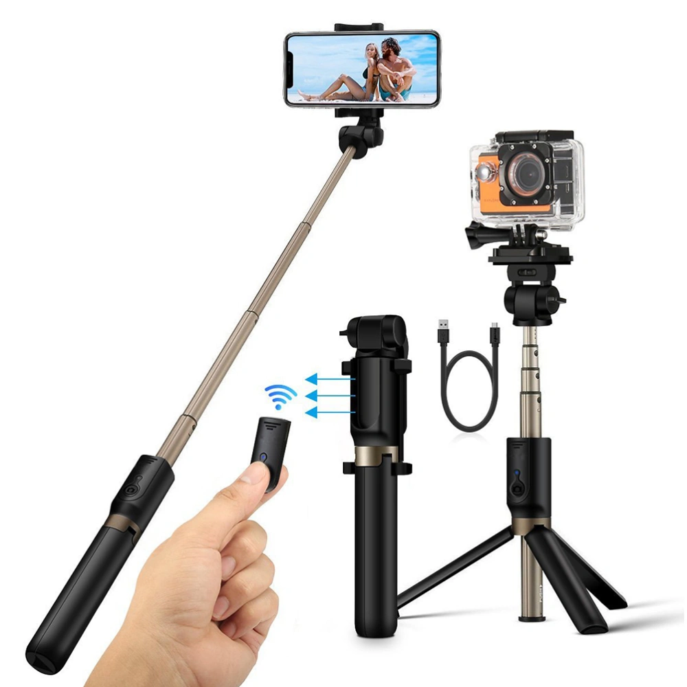 Extendable Selfie Stick with Wireless Remote and Tripod Stand Selfie Stick for iPhone XIAOMI HUAWEI Phone