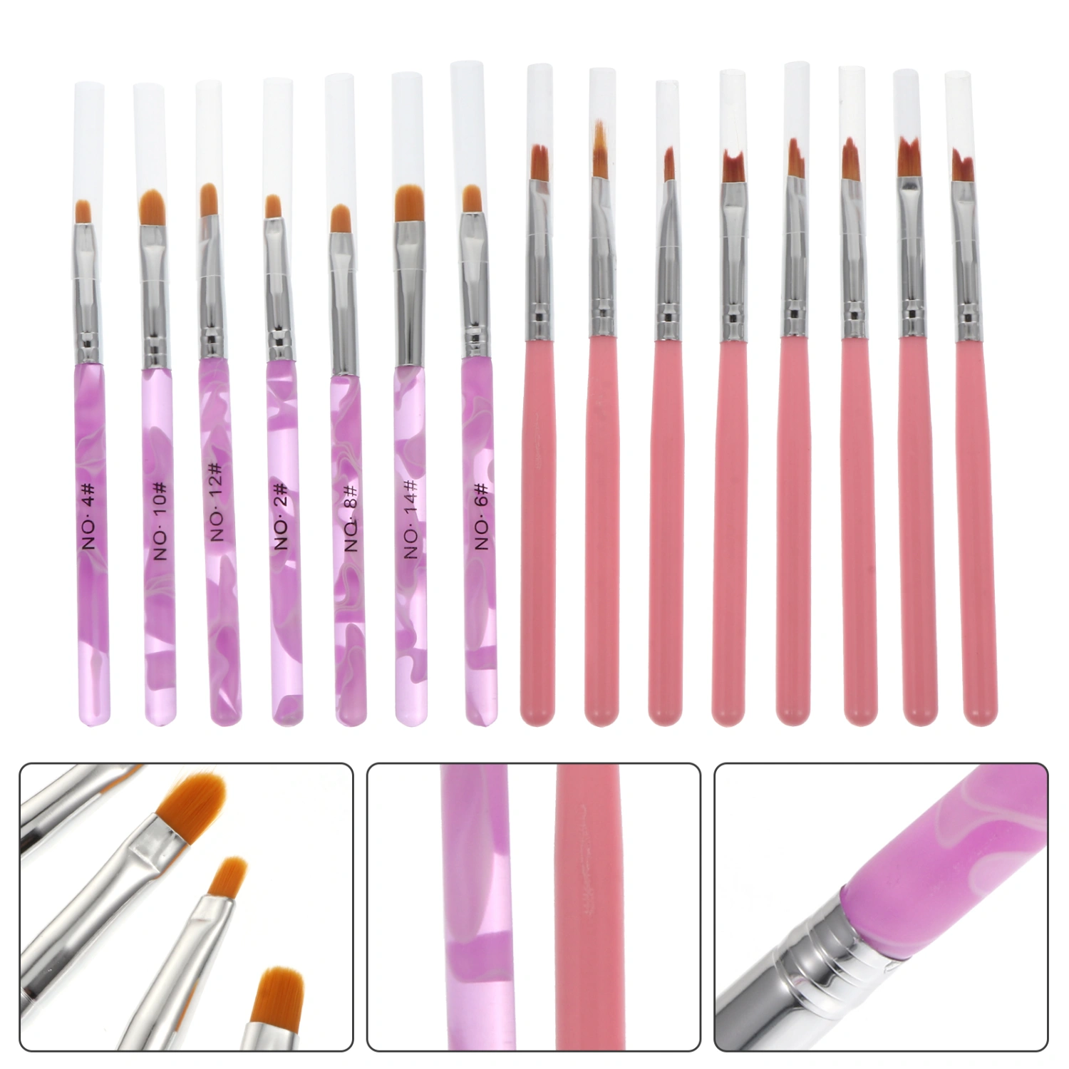 15pcs Practical Nail Art Pens Nail Art Brushes Painting Pens Manicure Brush Pens