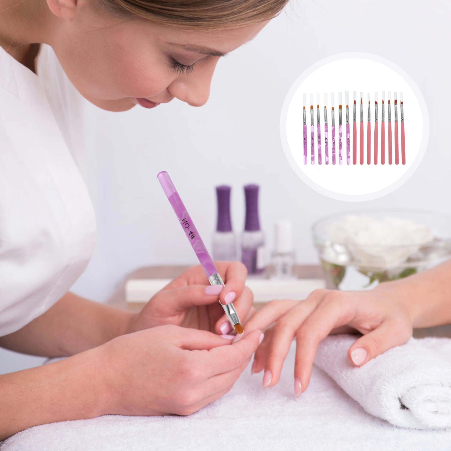 15pcs Practical Nail Art Pens Nail Art Brushes Painting Pens Manicure Brush Pens