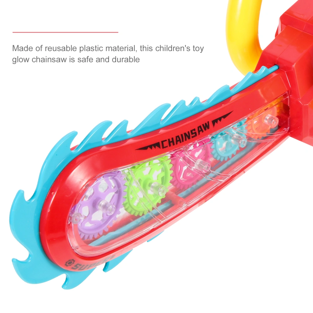 Glowing Chainsaw Toy Luminous Chainsaw Flashing Toy Children Glowing Toy Kids Lighting Toy