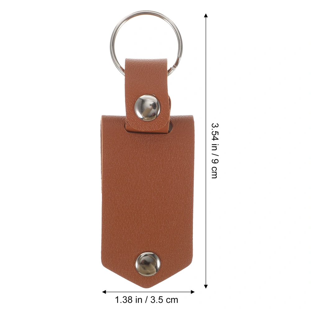 Leather Keychain DIY Heat Transfer Photo Keychain Gift Leather Photo Key Chain Key Holder