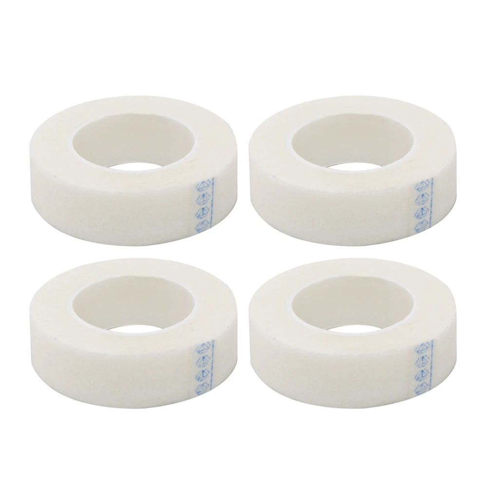 4 Rolls of Eyelash Lash Extension Supply Micropore Paper Medical Tape (White)