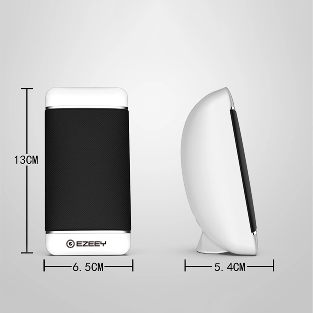 2pcs USB Powered Wired Laptop Computer PC Speakers Portable Multimedia Stereo Speaker for Laptop PC Computer (White)