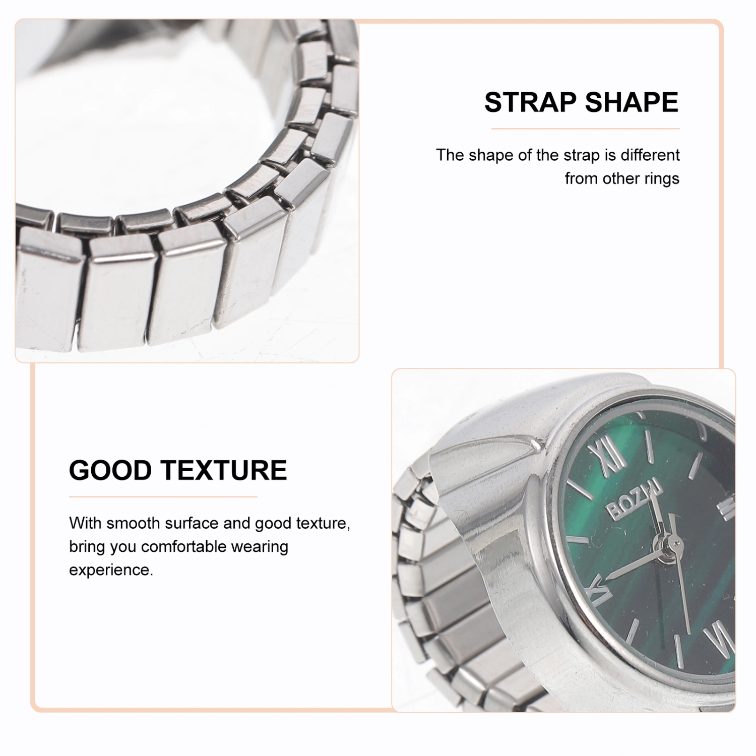 Finger Watch Mini Watch Ring Roman Numeral Ring Watch Modern Ring Watch