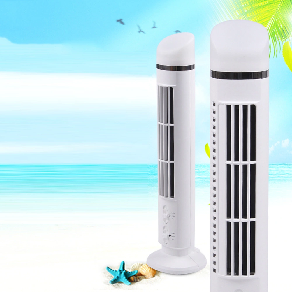 Mini Cooling Fan USB Desk Cooling Fan Multi-function Fan with Light Summer Supplies Accessory without Battery for Home Office (White)