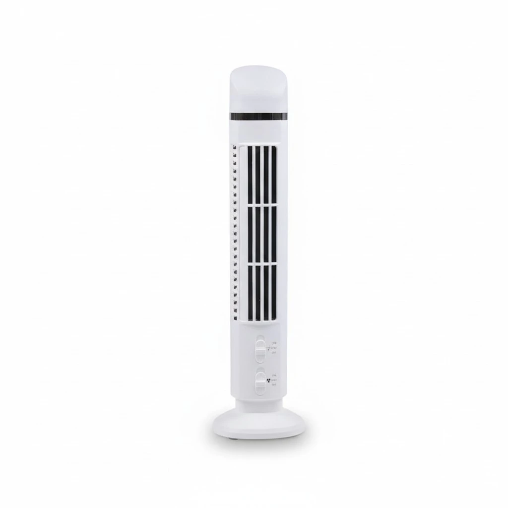 Mini Cooling Fan USB Desk Cooling Fan Multi-function Fan with Light Summer Supplies Accessory without Battery for Home Office (White)
