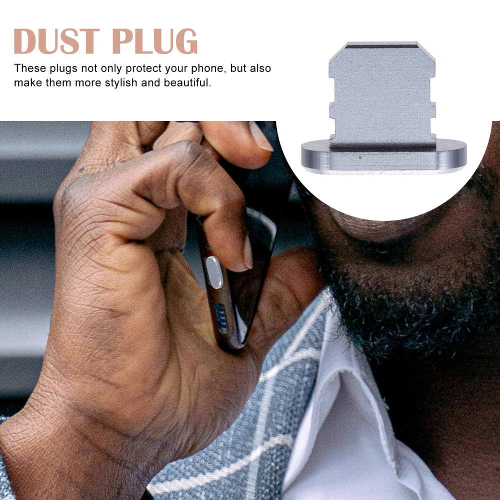 6 Pcs Dust-proofPlugs For Mobile Phone Charging Jacks Compatible for iPhone