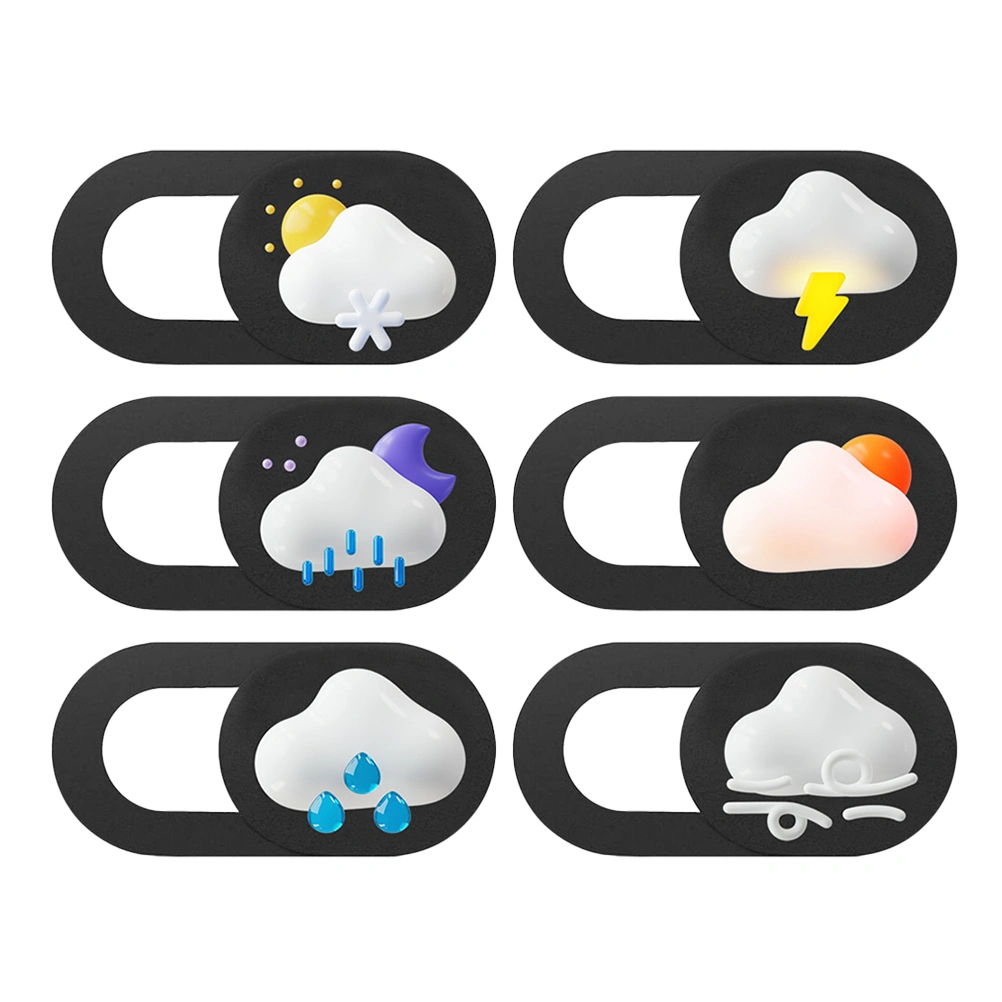 6pcs Camera Cover Webcam Privacy Covers Anti-peeping Laptops Camera Cover Slide