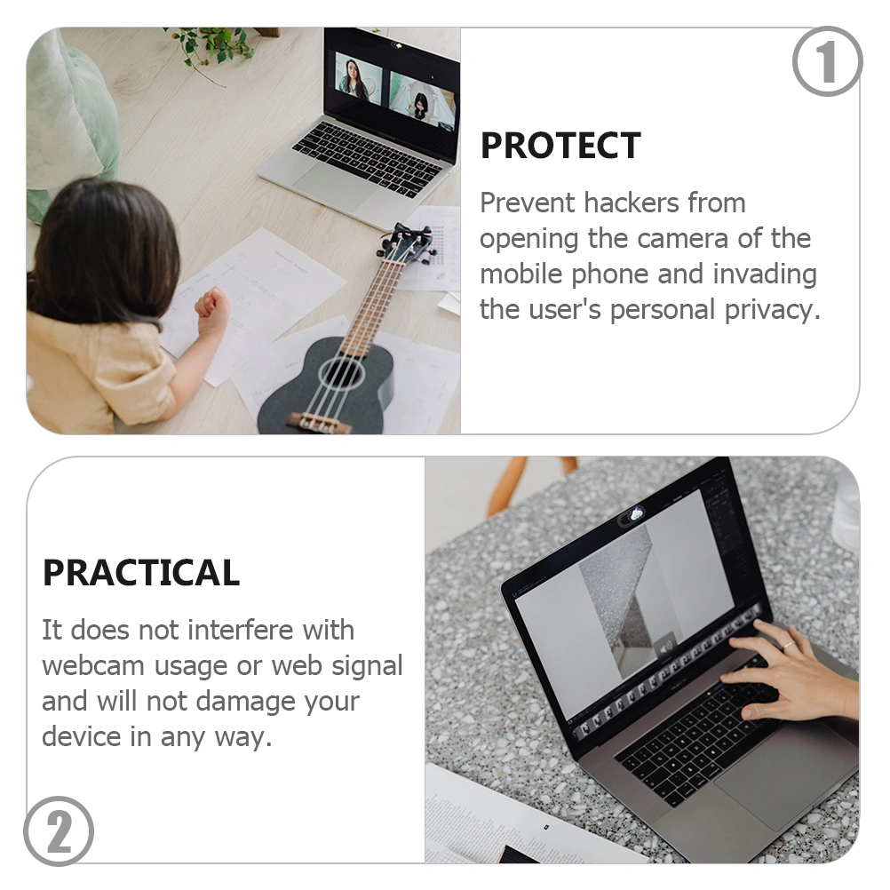 6pcs Camera Cover Webcam Privacy Covers Anti-peeping Laptops Camera Cover Slide