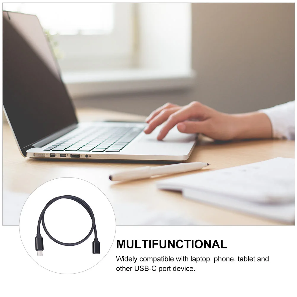 1.5m USB Type C Extension Cable 20V 3A USB-C Charging Extension Sync Cable
