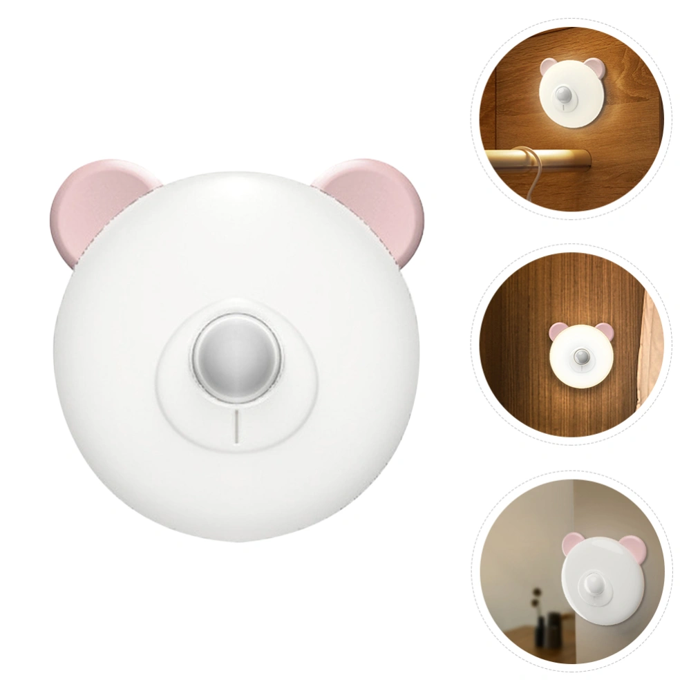 1pc Cartoon Lovely Body Sensing Intelligent Night Light Magnet LED Bedside Light