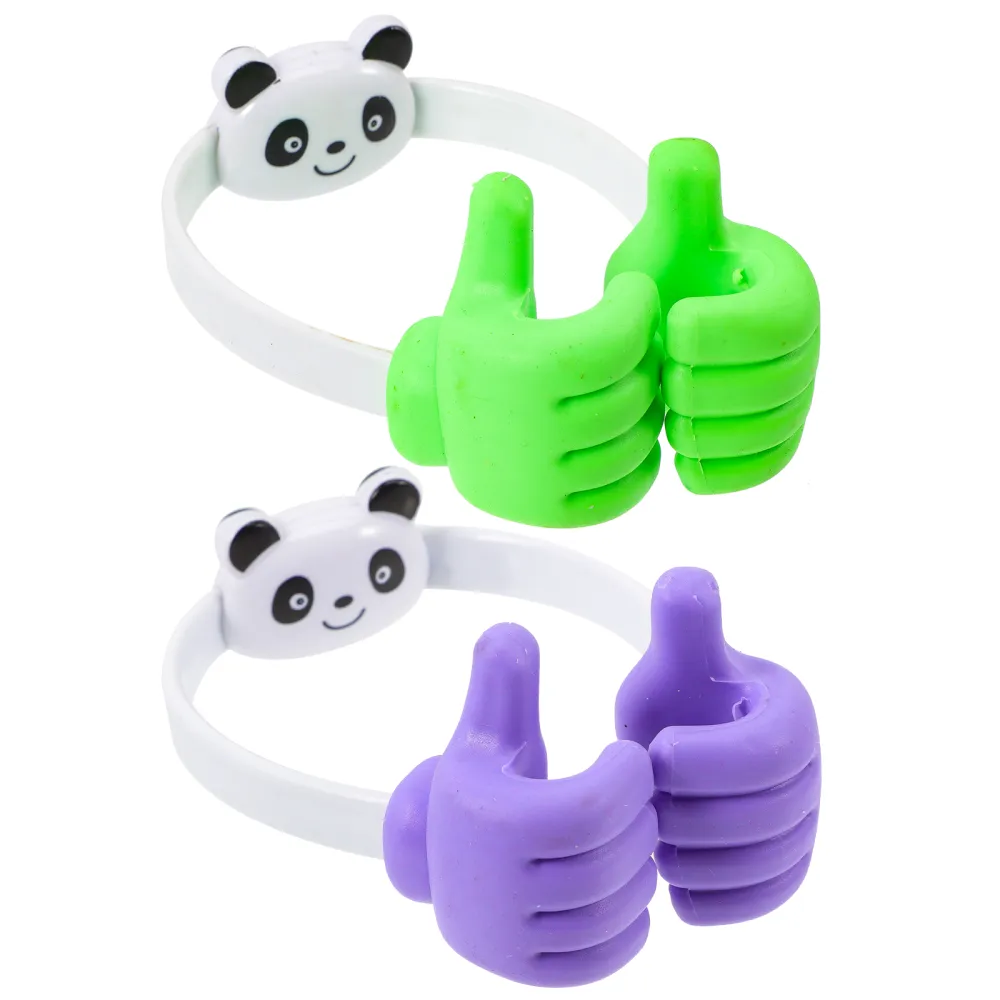 2pcs Tabletop Phone Holders Creative Smartphone Support Racks Thumbs Up Phone Brackets