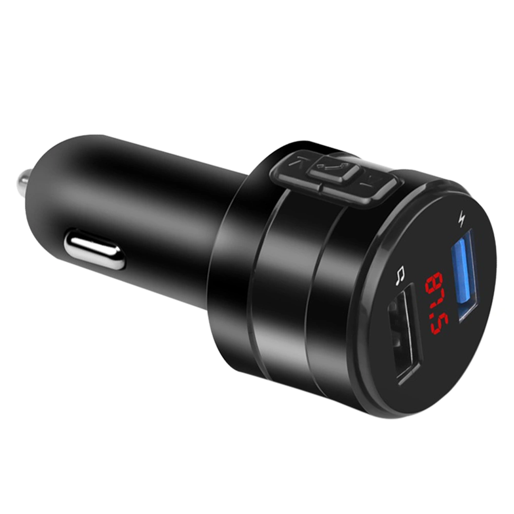 Car Wireless Transmitter Radio Transmitter with Hands-Free Calling and USB Ports