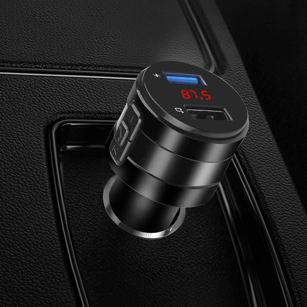 Car Wireless Transmitter Radio Transmitter with Hands-Free Calling and USB Ports