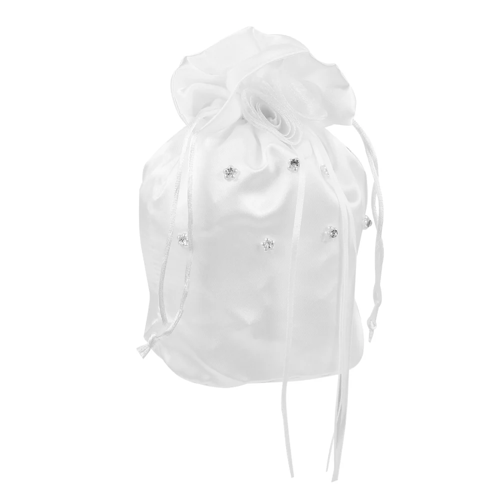 Satin Bride Handbag Wedding Gift Bag Drawstring Bag Bridesmaid Handbag Wedding Bag