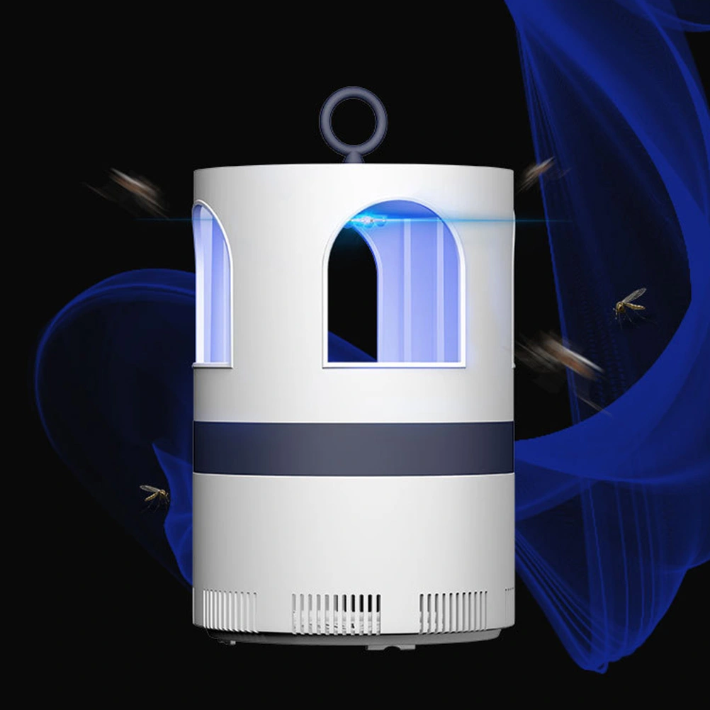 USB Photocatalysis Mosquito Killer Lamp Indoor Mosquito Repellent Bug Zapper for Home Office (White)