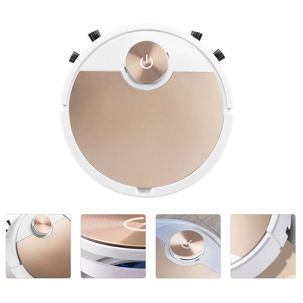 1pc Intelligent Floor Mopping Robot Home Floor Sweeping Clean Machine (Golden)