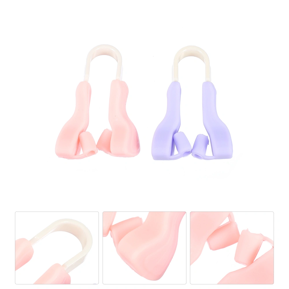 2pcs Silicone Nose Lifter Nose Bridge Straightener Nose Shaper Clip for Adults