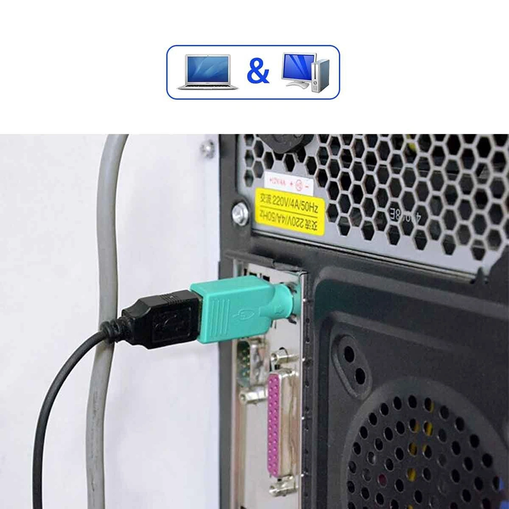 USB Female To PS/2 Male Converter Changer Adapter for Desktop PC