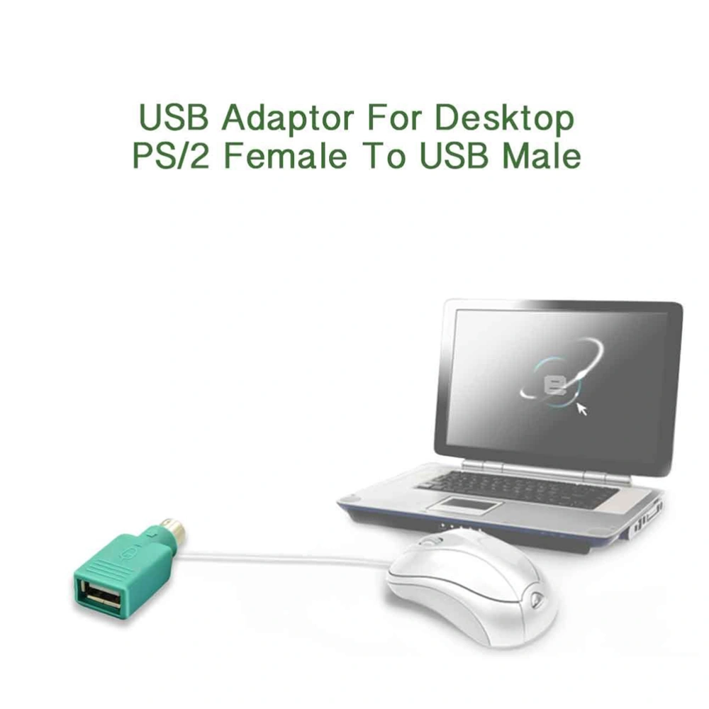 USB Female To PS/2 Male Converter Changer Adapter for Desktop PC