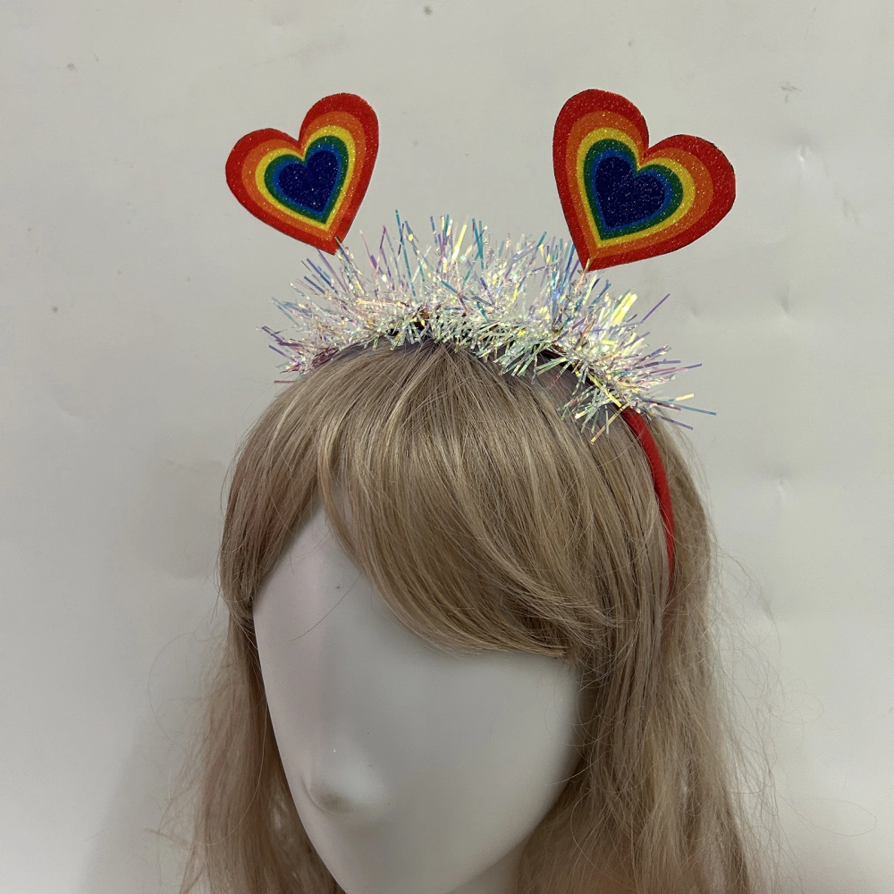 Lgbt Headband Pride Month Hair Hoop Rainbow Party Headdress Women Men Headband