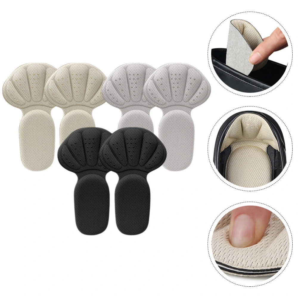 3 Pairs Heel Cushion Inserts Anti-Slip Heel Grips High Heel Shoe Cushion