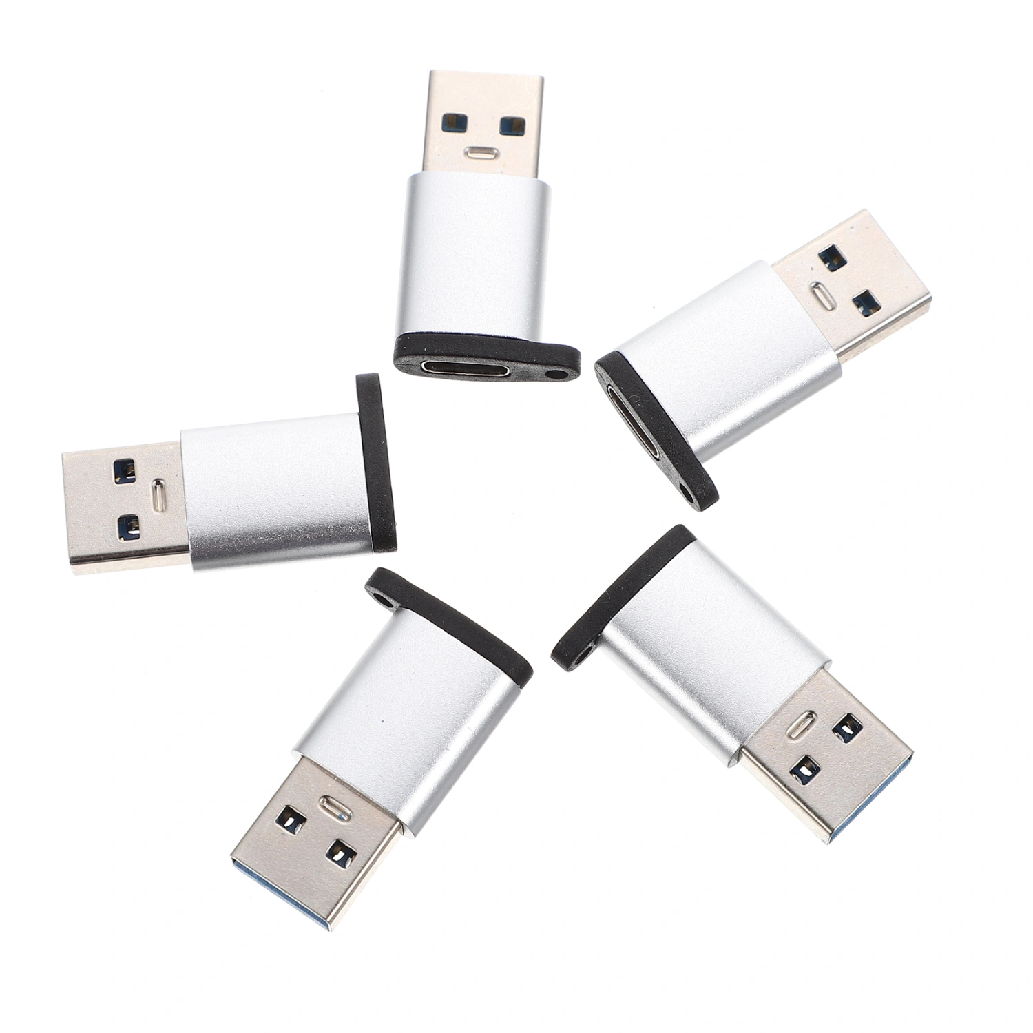 5pcs USB-C to USB Adapter Converter for Computer Laptop Tablet Phone Accessory