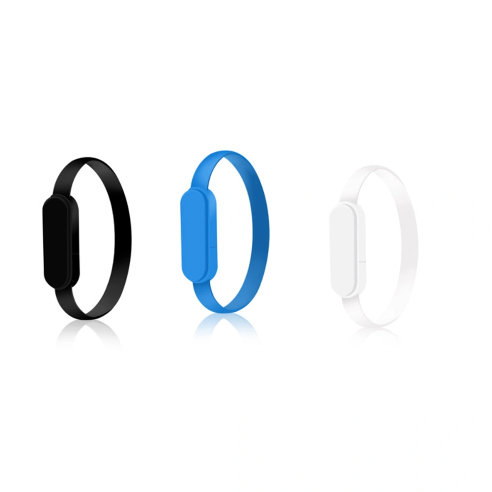 1Pc USB Type C Data Sync Cable Wristband Style Design Charging Cable Compatible for Huawei (Random)