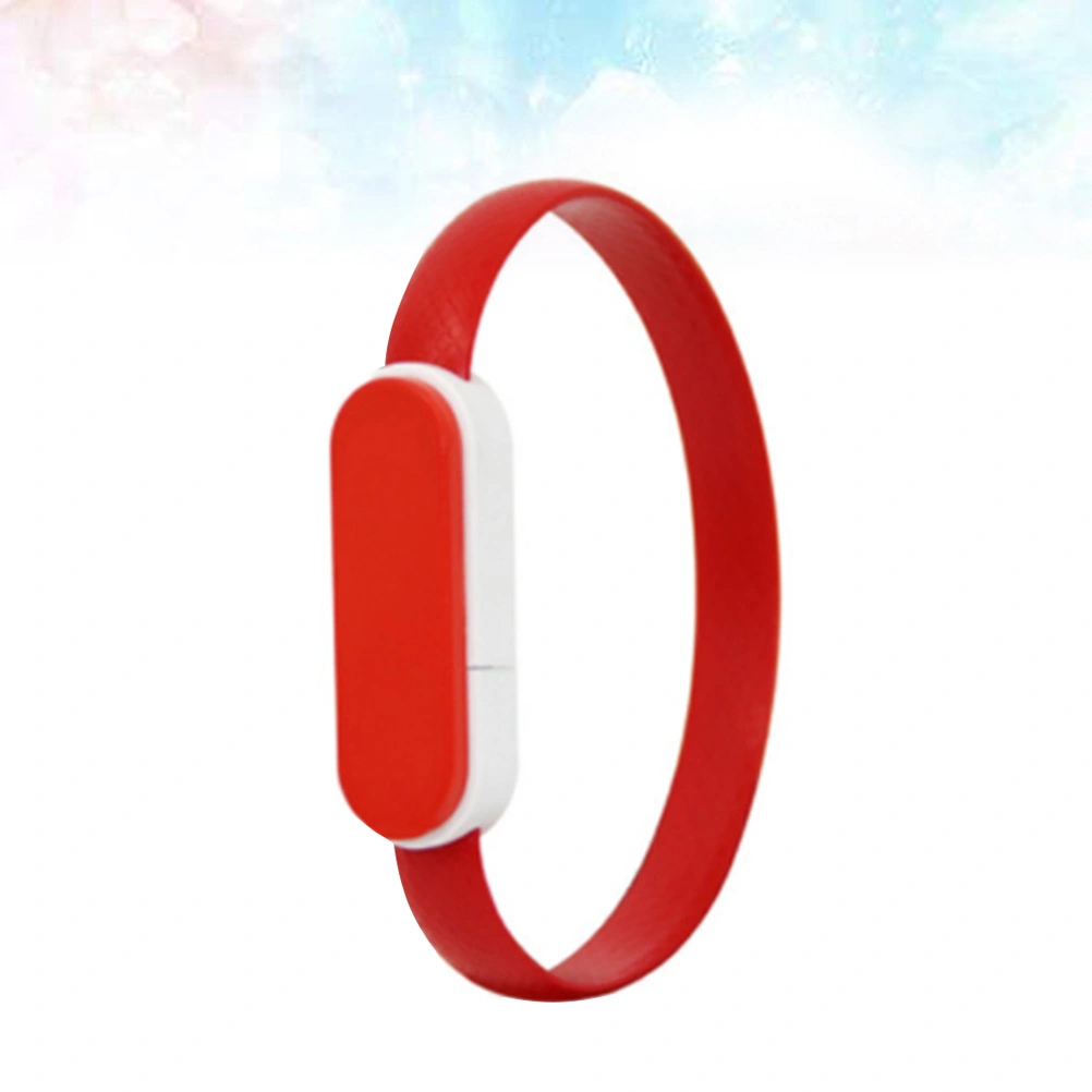 1Pc USB Type C Data Sync Cable Wristband Style Design Charging Cable Compatible for Huawei (Random)