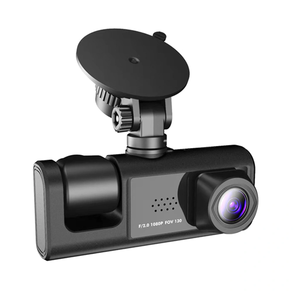 Dash Cam 2 inch Digital Screen Car Camera 3-way 1080P 5MP Car Driving Camera