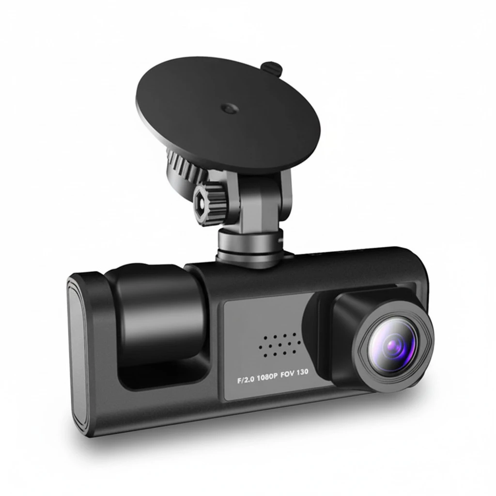Dash Cam 2 inch Digital Screen Car Camera 3-way 1080P 5MP Car Driving Camera