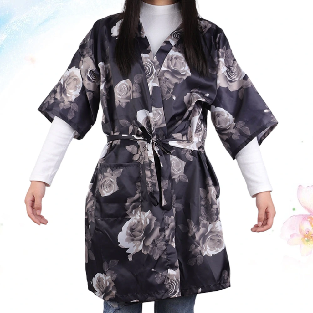 Salon Client Gown Robe Cape Barber Apron Beauty Salon Gown Hair Salon Apron Hairdressing Guest Robe Hair Dyeing Gown SPA Care Accessory