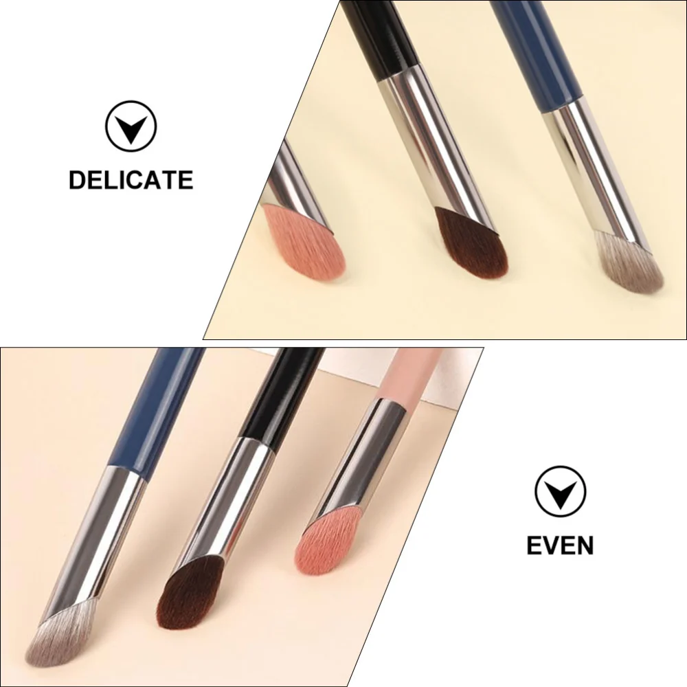 3Pcs Finger Pulp Shape Concealer Brushes Practical Makeup Brushes for Women Random Color